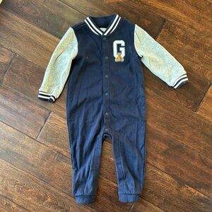 GAP Navy and Gray Kids Bodysuit